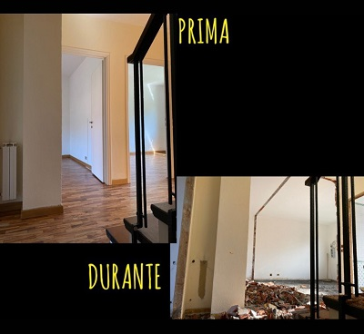 STATO DI FATTO E PROGETTO_RISTRUTTURAZIONE VILLARBASSE (TO)_STUDIO MAT_RIVOLI